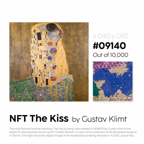 Belvedere Arteq The Kiss By Gustav Klimt