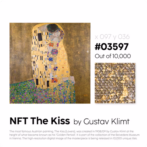 Belvedere Arteq The Kiss By Gustav Klimt