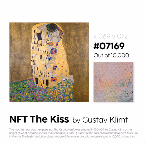 Belvedere Arteq The Kiss By Gustav Klimt
