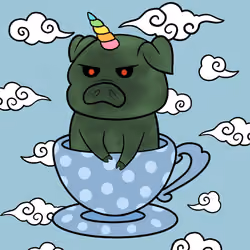 Lucky Teacup Piggy Club #1813