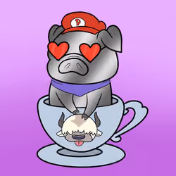 Lucky Teacup Piggy Club #863
