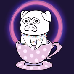 Lucky Teacup Piggy Club #1651