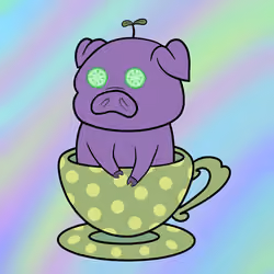 Lucky Teacup Piggy Club #2412