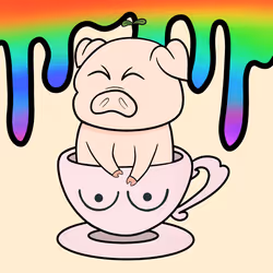 Lucky Teacup Piggy Club #917