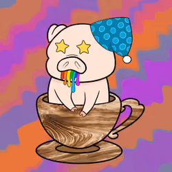 Lucky Teacup Piggy Club #1943