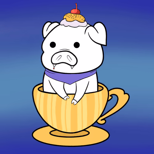 Lucky Teacup Piggy Club #1307