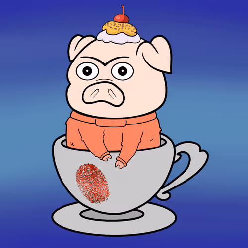 Lucky Teacup Piggy Club #613