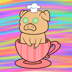 Lucky Teacup Piggy Club #1729