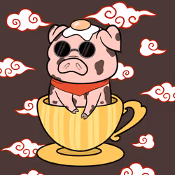 Lucky Teacup Piggy Club #1547