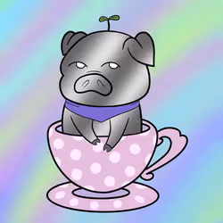 Lucky Teacup Piggy Club #1124