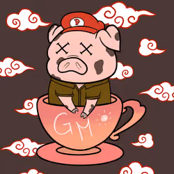 Lucky Teacup Piggy Club #615