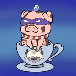 Lucky Teacup Piggy Club #956