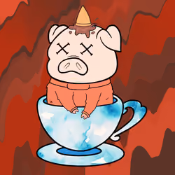 Lucky Teacup Piggy Club #458