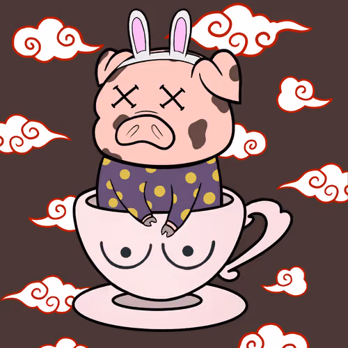 Lucky Teacup Piggy Club #2225