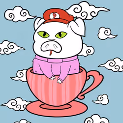 Lucky Teacup Piggy Club #1380