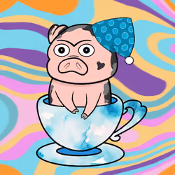 Lucky Teacup Piggy Club #2115