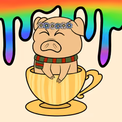 Lucky Teacup Piggy Club #84