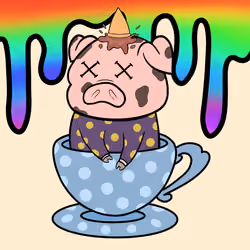 Lucky Teacup Piggy Club #408