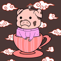 Lucky Teacup Piggy Club #1053