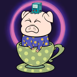 Lucky Teacup Piggy Club #85