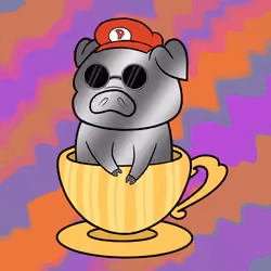 Lucky Teacup Piggy Club #1631
