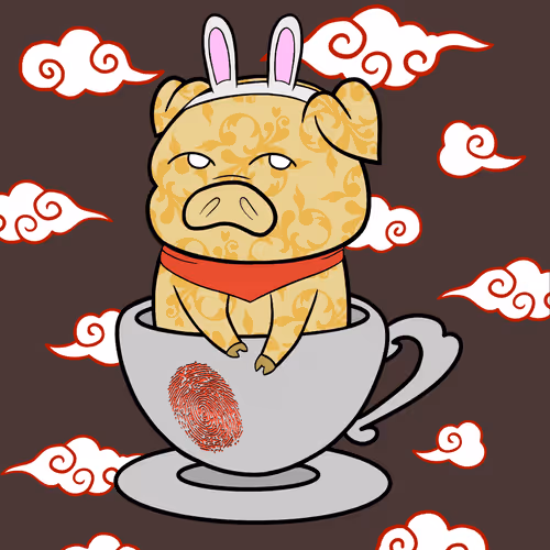 Lucky Teacup Piggy Club #1214