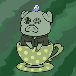 Lucky Teacup Piggy Club #1687