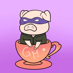 Lucky Teacup Piggy Club #906