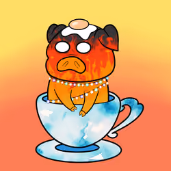 Lucky Teacup Piggy Club #2384