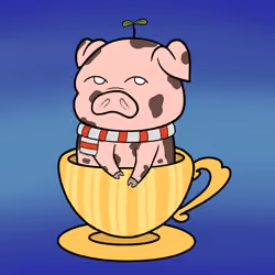 Lucky Teacup Piggy Club #2578