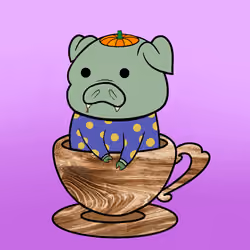 Lucky Teacup Piggy Club #1652