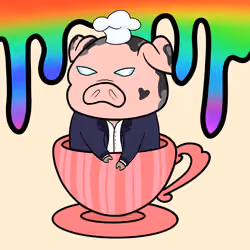 Lucky Teacup Piggy Club #1147
