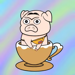 Lucky Teacup Piggy Club #83