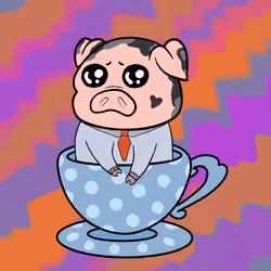 Lucky Teacup Piggy Club #1543