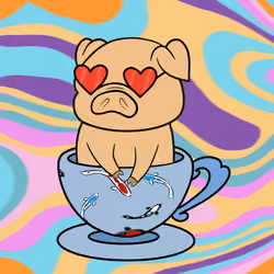 Lucky Teacup Piggy Club #1845