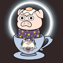 Lucky Teacup Piggy Club #1805