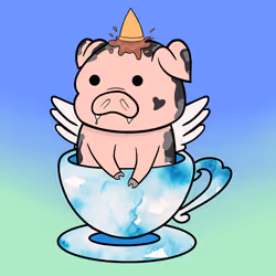 Lucky Teacup Piggy Club #19