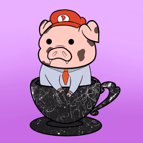 Lucky Teacup Piggy Club #2492