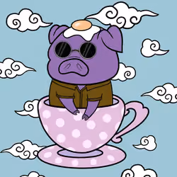 Lucky Teacup Piggy Club #864