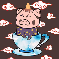 Lucky Teacup Piggy Club #626