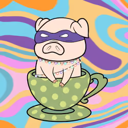 Lucky Teacup Piggy Club #1973