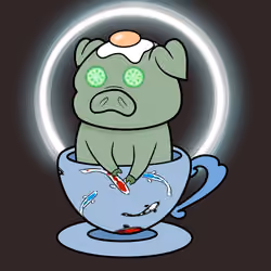 Lucky Teacup Piggy Club #959