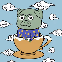Lucky Teacup Piggy Club #2579