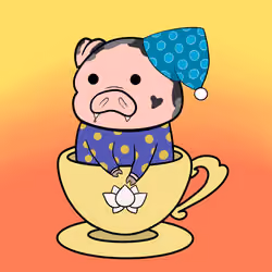 Lucky Teacup Piggy Club #2477