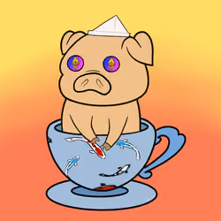 Lucky Teacup Piggy Club #1836