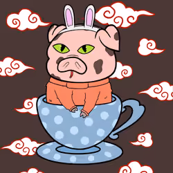 Lucky Teacup Piggy Club #2385