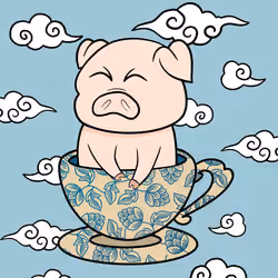 Lucky Teacup Piggy Club #1970
