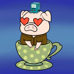 Lucky Teacup Piggy Club #1123