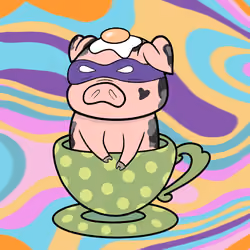 Lucky Teacup Piggy Club #627