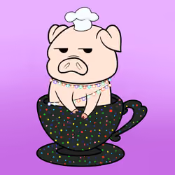 Lucky Teacup Piggy Club #2128